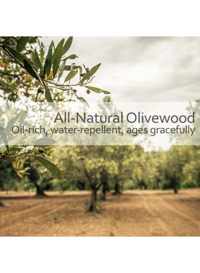 REDECKER Maple Pin Oval Wooden Hairbrush with Waxed Olive Wood Handle, 8-1/2-Inches - Image 2