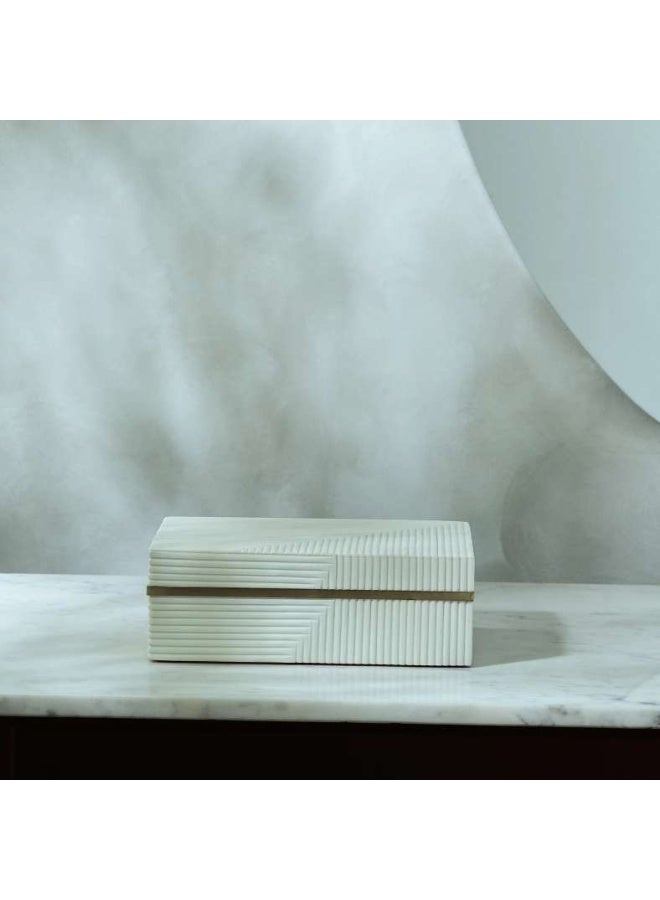 Pan Home Sansa Resin Decor Box - White - Image 5