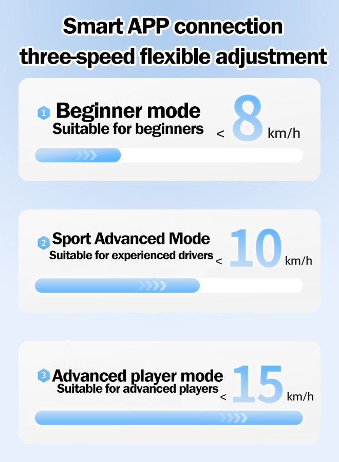 10-inch Upgraded Electric Balance Scooter with Built-In Bluetooth Speaker and LED Light Strip, Maximum Load-Bearing Capacity 120kg, Large-Size Balance Scooter for Adults(Fire&Ice)