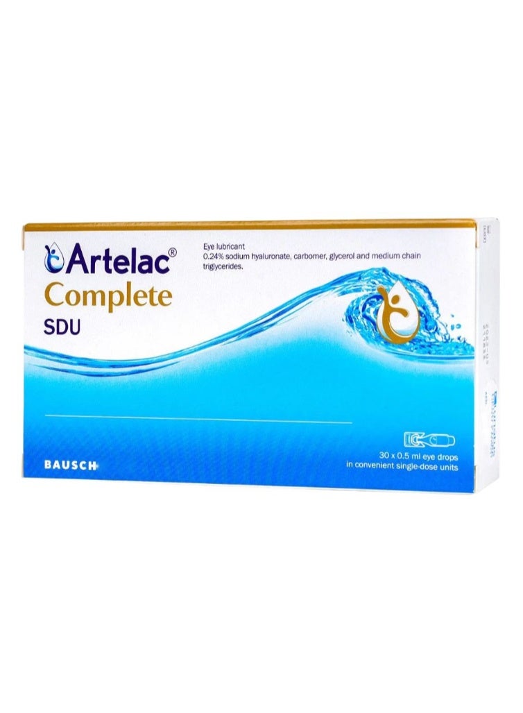 BAUSCH قطرات أرتيلاك كومبليت للعين، 30 وحدة جرعة واحدة - ترطيب مكثف وتخفيف جفاف العين - Image 2