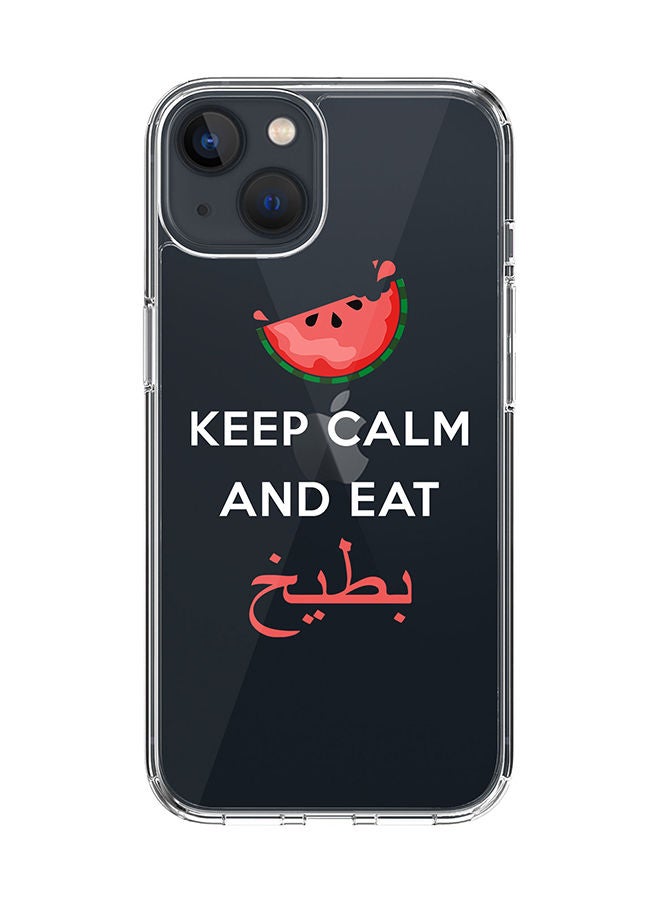 Stylizedd Classic Clear Case for Apple iPhone 14 Hybrid Soft Case Flexible Edges Anti Drop TPU PC Gel Thin Transparent Cover [ Designed for Apple iPhone 14 ] - Bateekh - Image 1