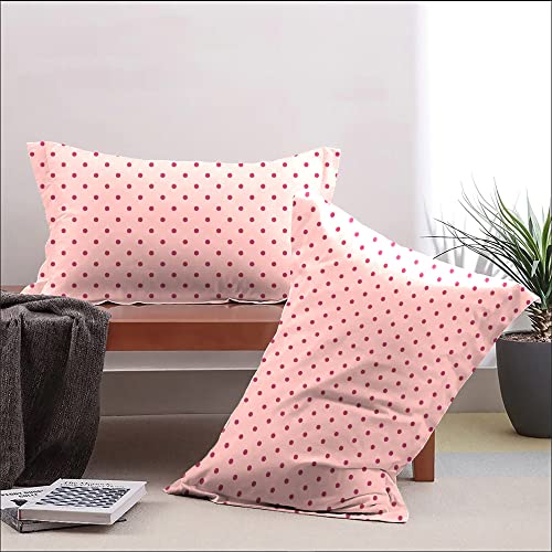 Mytrident Urban Comfort Pillow Covers Set of 2, 144 TC, 100% Cotton, Party Mood Pink - Image 2