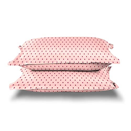 Mytrident Urban Comfort Pillow Covers Set of 2, 144 TC, 100% Cotton, Party Mood Pink - Image 3