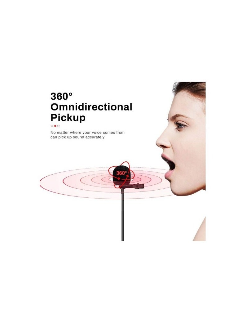 Lavalier Microphone USB-C Lapel Video Recording Mic LituFoto VV10 Professional Clip-on Mic with Omnidirectional Condenser for Video Conference, Stiudio, Noise Cancelling Mic (Type-C 6m/19.69ft - Image 4