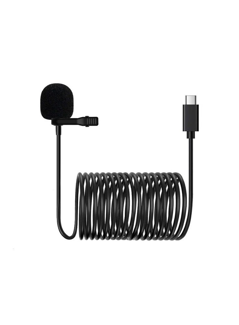 Lavalier Microphone USB-C Lapel Video Recording Mic LituFoto VV10 Professional Clip-on Mic with Omnidirectional Condenser for Video Conference, Stiudio, Noise Cancelling Mic (Type-C 6m/19.69ft - Image 2