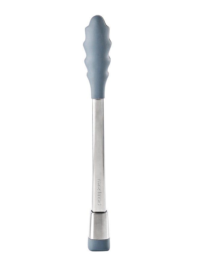 Mastrad Kitchen Tongs - Multi-Use - Serving Tongs - One-Handed Opening Mechanism - Stainless Steel Handle - Silicone Ends - Won't Scratch Pans - Grey - 12'' (A17614) - Image 1