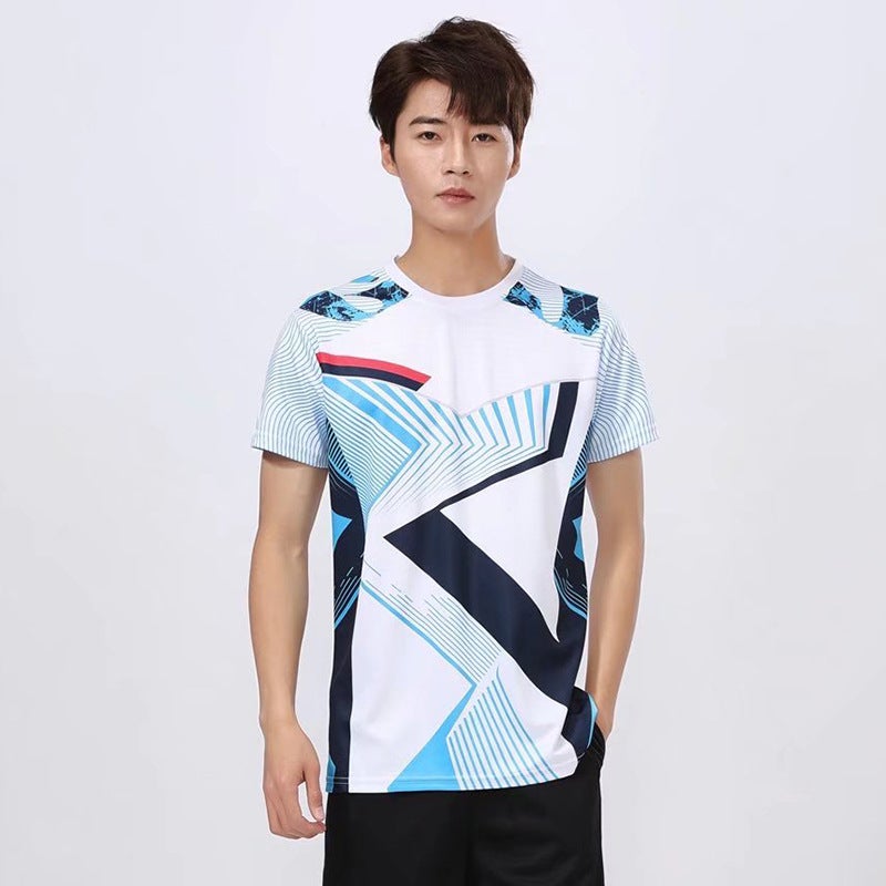 Generic New Badminton Set Unisex Short Sleeve Summer Men's White Top
