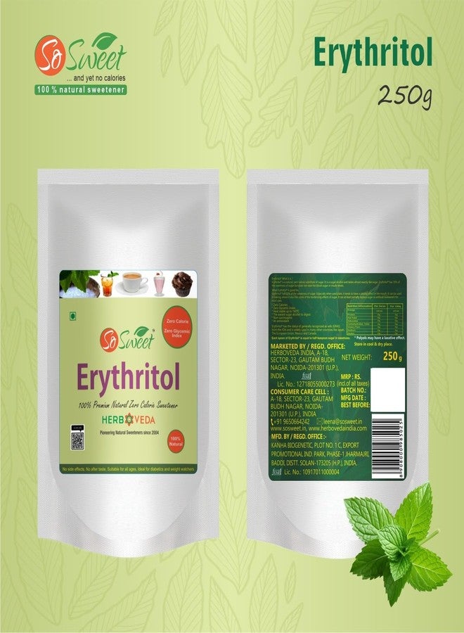 So Sweet 100% Natural Sweetener Sugarfree Erythritol 250 gm (Pack of 06) - Image 4