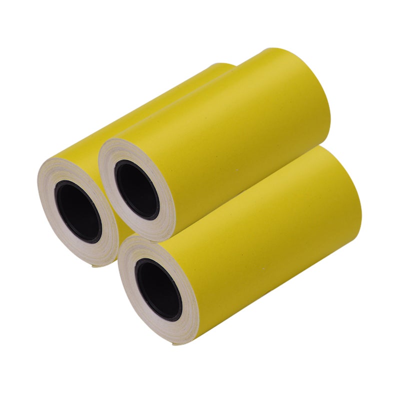 Printable Color Sticker Paper Roll Direct Thermal Paper with Self-adhesive 57*30mm(2.17*1.18in) for PeriPage A6 Pocket Thermal Printer for PAPERANG P1/P2 Mini Photo Printer, 3 Rolls - Image 4