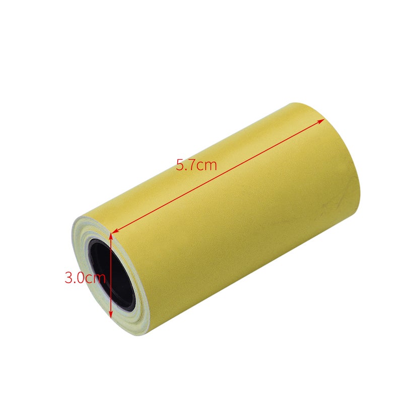 Printable Color Sticker Paper Roll Direct Thermal Paper with Self-adhesive 57*30mm(2.17*1.18in) for PeriPage A6 Pocket Thermal Printer for PAPERANG P1/P2 Mini Photo Printer, 3 Rolls - Image 2