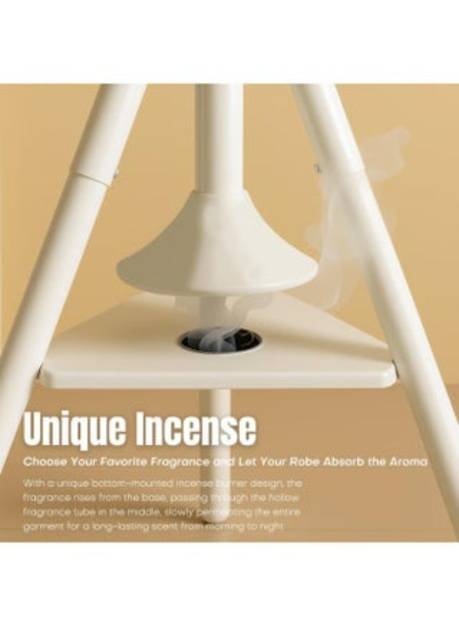 RollsTimi  Vertical Clothes Steamer with Stand & Arabic-Style Incense Burner – Powerful Garment Steamer for Abayas, Kanduras & Traditional Wear, White - Image 4