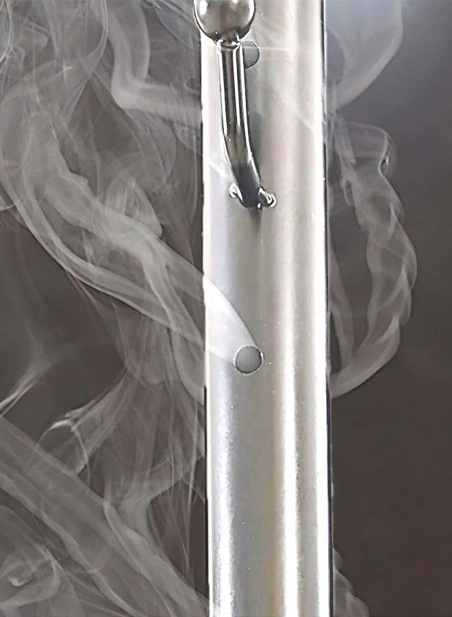 RollsTimi  Vertical Clothes Steamer with Stand & Arabic-Style Incense Burner – Powerful Garment Steamer for Abayas, Kanduras & Traditional Wear, White - Image 3