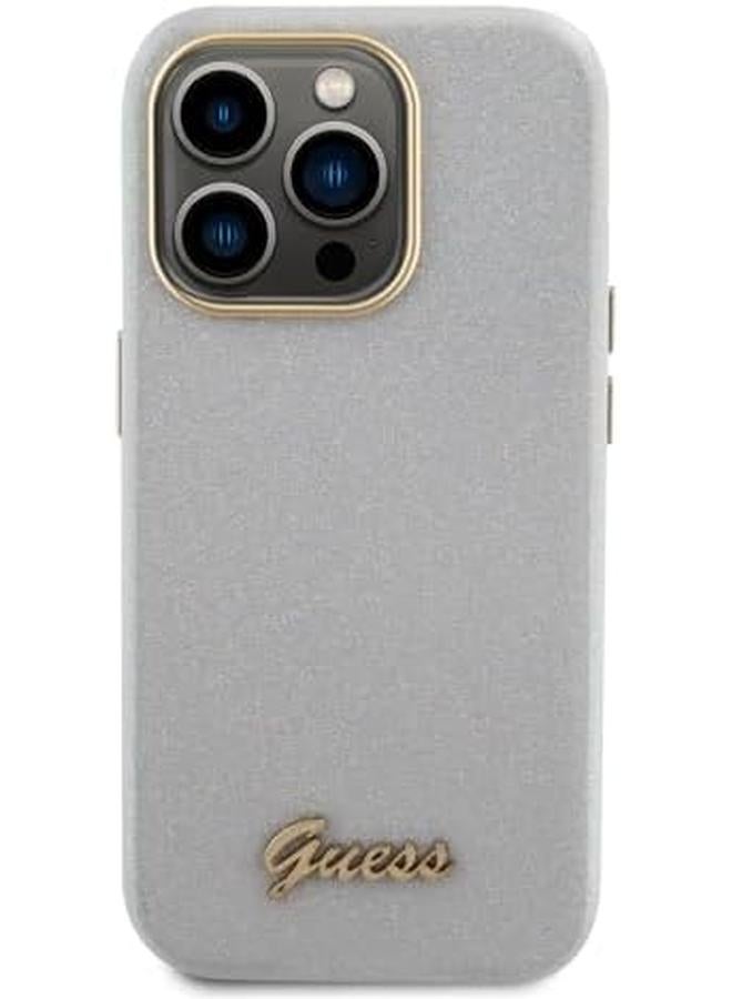 erorex For Iphone 15 Pro Max Case Pu Glitter Glossy Case With Script Anti Scratch Drop Resistant Shockproof Full Slim Protection Back Cover For Iphone 15 Pro Max 6.7" Gray - Image 4