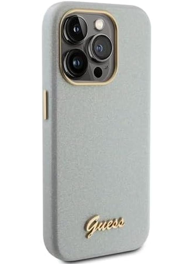 erorex For Iphone 15 Pro Max Case Pu Glitter Glossy Case With Script Anti Scratch Drop Resistant Shockproof Full Slim Protection Back Cover For Iphone 15 Pro Max 6.7" Gray - Image 5