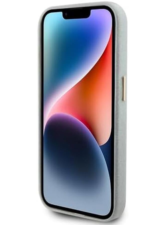 erorex For Iphone 15 Pro Max Case Pu Glitter Glossy Case With Script Anti Scratch Drop Resistant Shockproof Full Slim Protection Back Cover For Iphone 15 Pro Max 6.7" Gray - Image 2