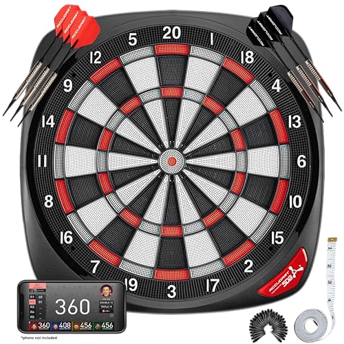 Accudart SDB 40 Electronic Soft Tip Smart Dartboard with Online Game Play Stat Tracker Custom Profile Rankings Regulation Sized 155 Missed Shot Detection Impact noise reduction system - Image 1