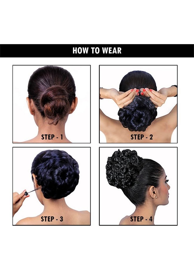 KIS Hair Bun Hair Accessories Extension Hair For Women Artificial Hair Bun For Women Rubber Bands For Women False Hair Messy Bun Scrunchie Hair Scrunchies For Women Bun (Md3 Nb) - Image 2