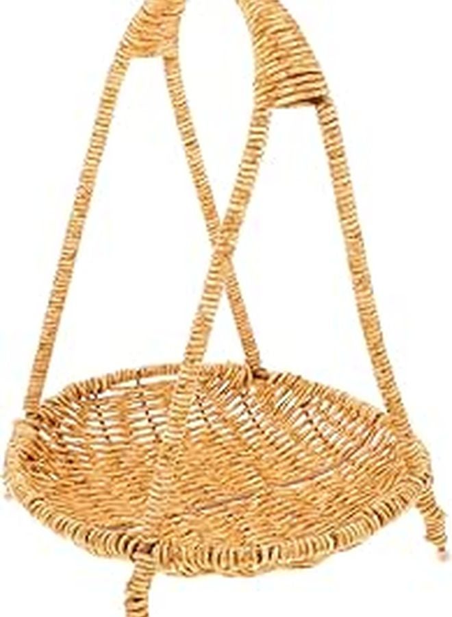 Woven Caramel Kitchen Basket 25 5X22 Cm Fruit Container Handheld Organizer - Image 1