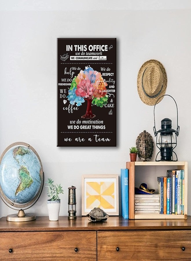 Hijie Motivational Office Framed Canvas Wall Art, Occupational Therapist In This Office We Are A Team Framed Canvas | Team Spirit, Office Posters Decor, Office Walls 11.5" X 15" - Image 5