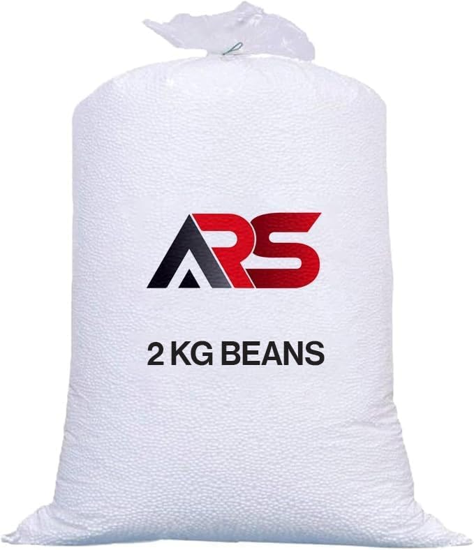 ARS 2 KG OF BEAN BAG FILLER POLYSTYRENE VIRGIN BEANS - Image 1