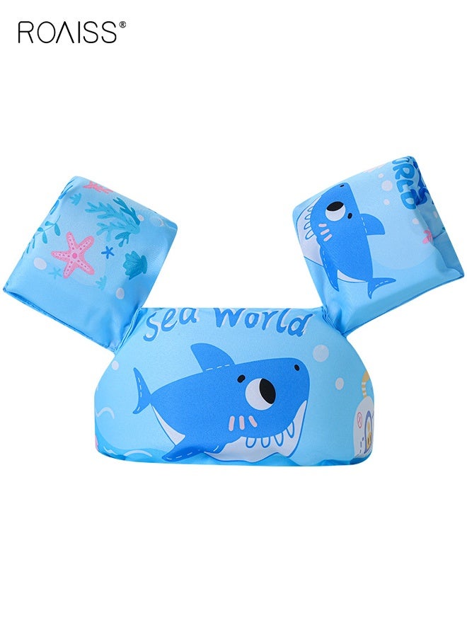 roaiss Swim Float Vest for Kids, Toddler Pool Floaties with Adorable Patterns, Swim Jacket with Arm Water Wings, Cartoon Swim Training Equipment  - Image 1