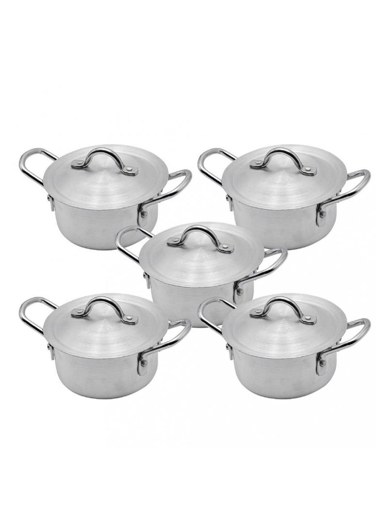 Generic - Pakistani 5-piece double handle cooking pot set for an excellent and comfortable cooking experience in the kitchen. This set features with durable double handles 17-21150 - Image 1