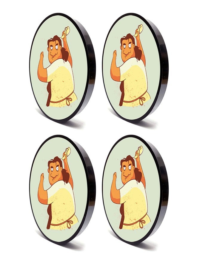 Tinywalk Coaster Home Wooden Printed Coaster (4X4) inch Set of 4 Pieces - Image 2