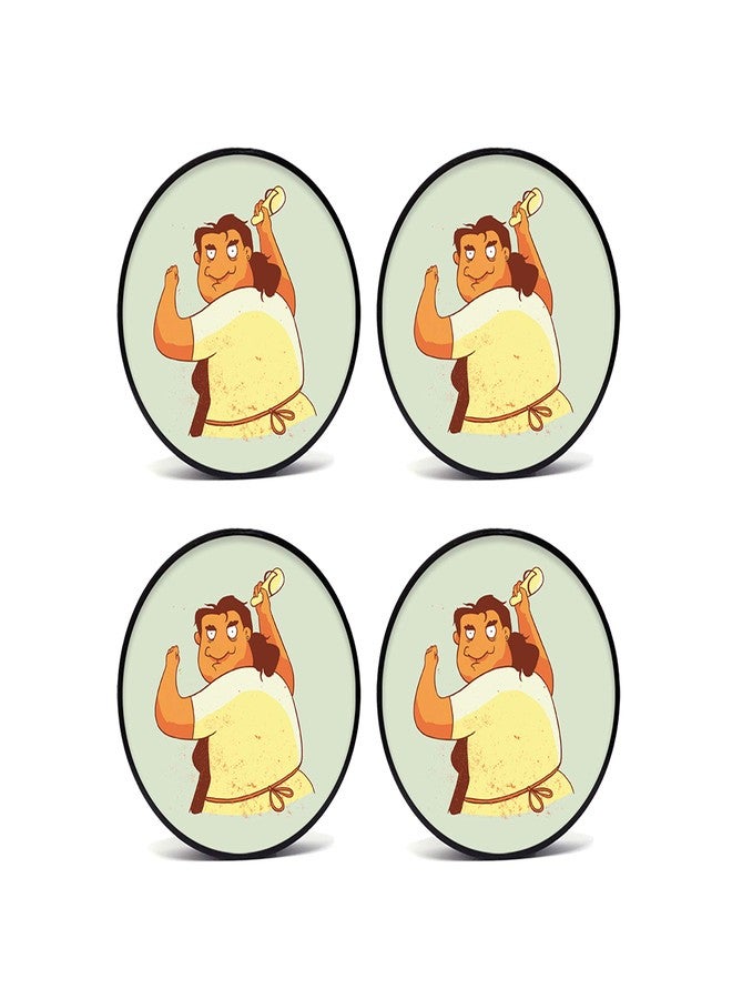 Tinywalk Coaster Home Wooden Printed Coaster (4X4) inch Set of 4 Pieces - Image 1