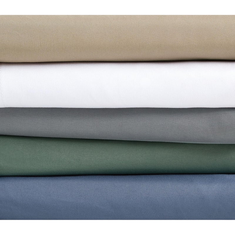 London Fog Garment Washed Solid Duvet Set Khaki Microfiber 3-Piece King Duvet Set, Solid Themed, Adult and Teen, Oeko-TEX Certified - Image 4