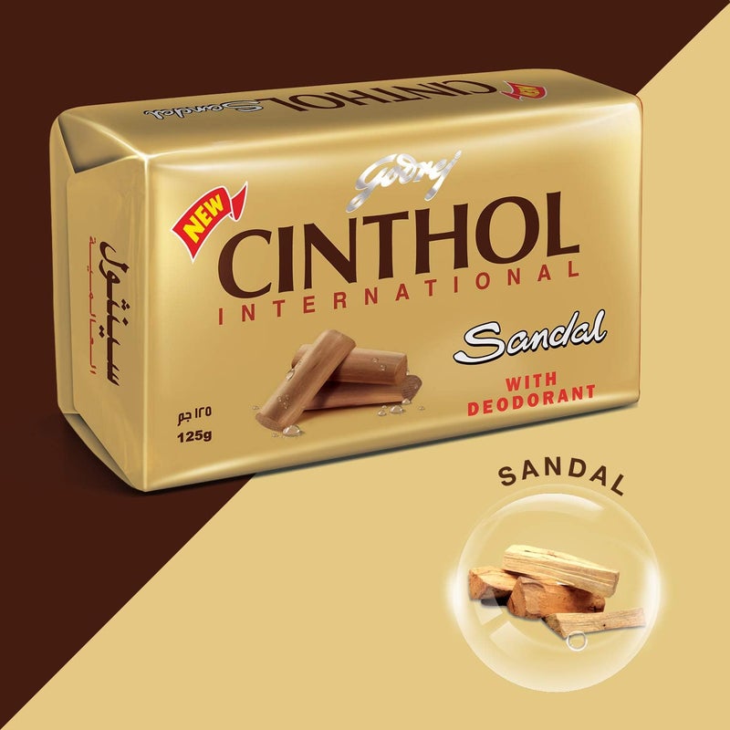 Cinthol Sandal International Soap with Deodorant - 125 gm - Image 4