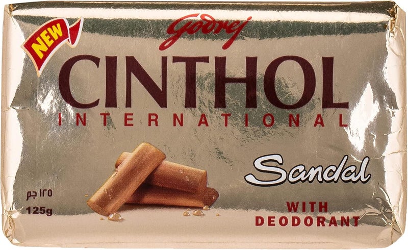 Cinthol Sandal International Soap with Deodorant - 125 gm - Image 1