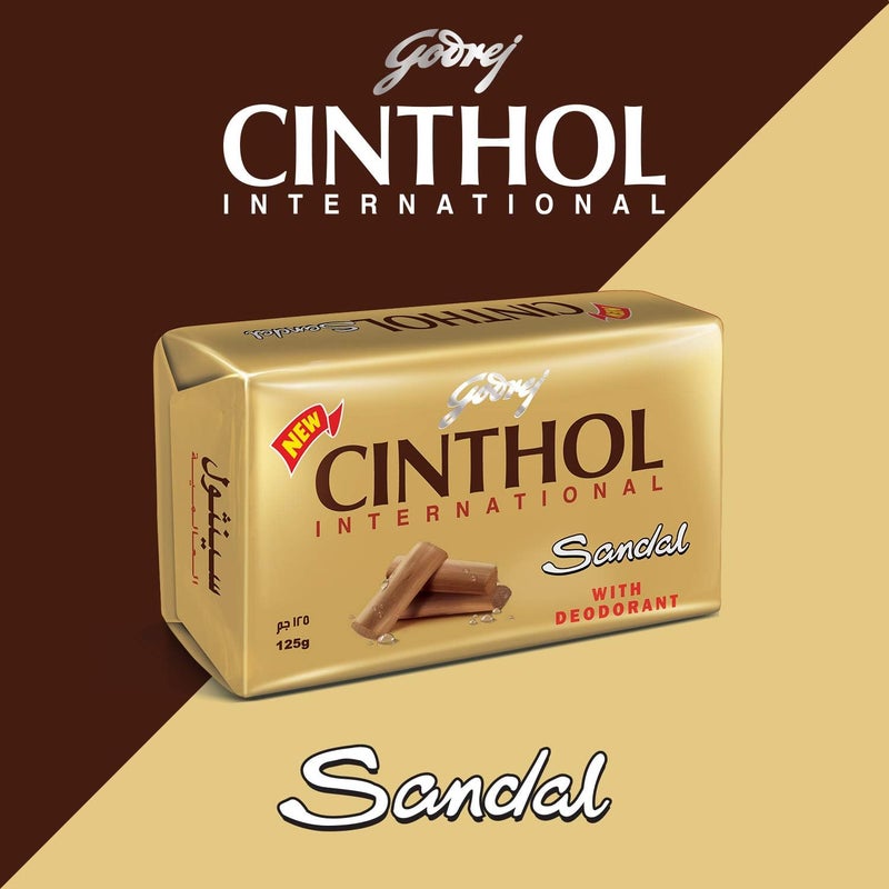 Cinthol Sandal International Soap with Deodorant - 125 gm - Image 3