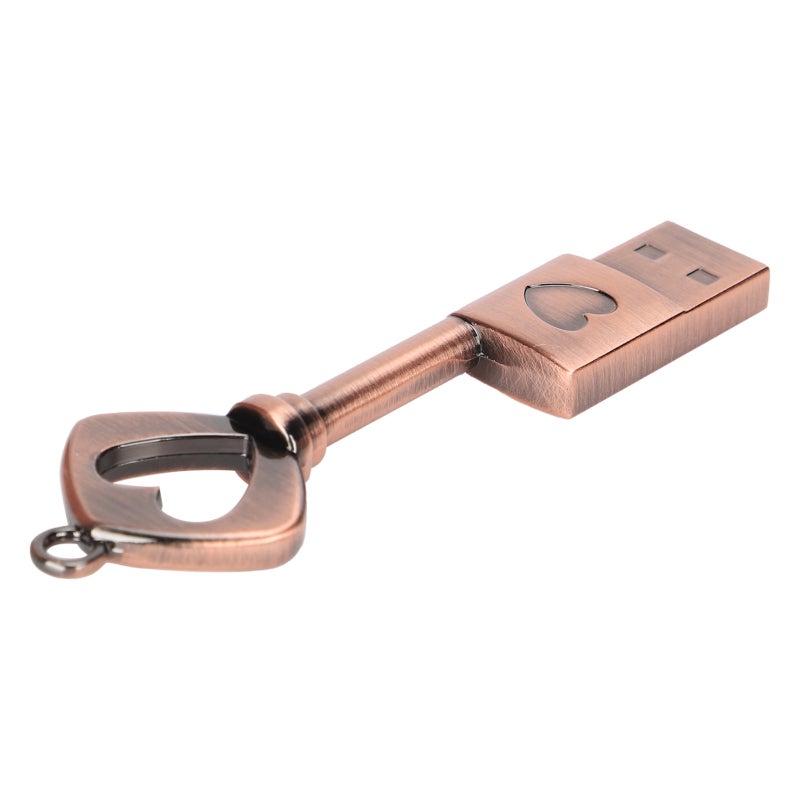 Heart Shaped Flash Disk: 4Mb-20Mb/S Transfer Rate, Plug And Play, Waterproof Metal Portable Thumb Drive for Desktop, Laptop, Tablet, TV, Speaker File Backup & Media Storage - Image 3