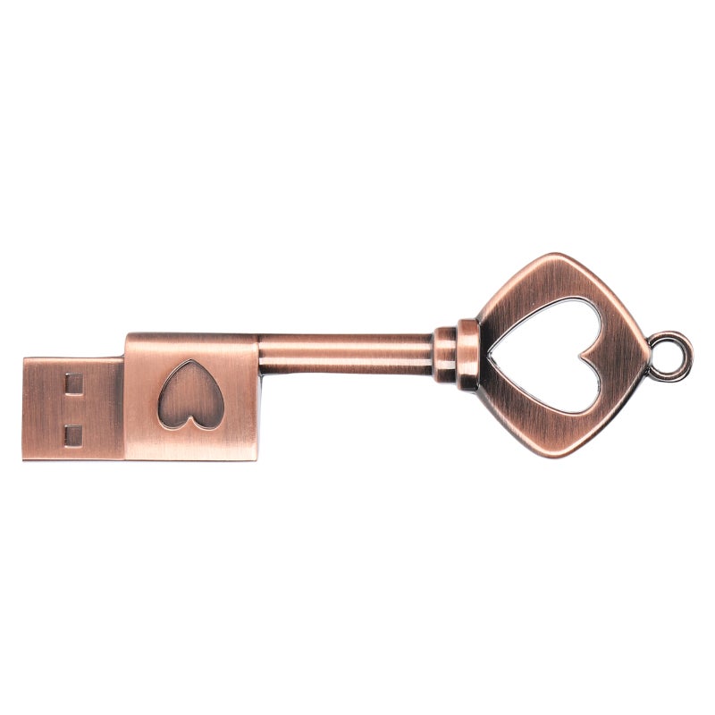 Heart Shaped Flash Disk: 4Mb-20Mb/S Transfer Rate, Plug And Play, Waterproof Metal Portable Thumb Drive for Desktop, Laptop, Tablet, TV, Speaker File Backup & Media Storage - Image 4