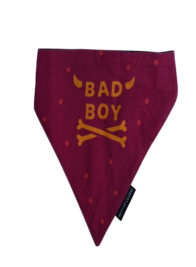 Mutt of Course Bad Boy Dog Bandana (Large) - Image 1