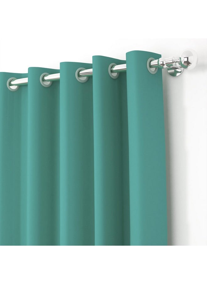 Story@Home Story@Home Blackout Window Curtains 5 feet Long Set of 4 | Solid Design Windows Curtain | Thermal Insulated Curtains | Room Darkening Curtains | Curtains for Living Room | (116 x 152 cm, Mint Green)  - Image 3
