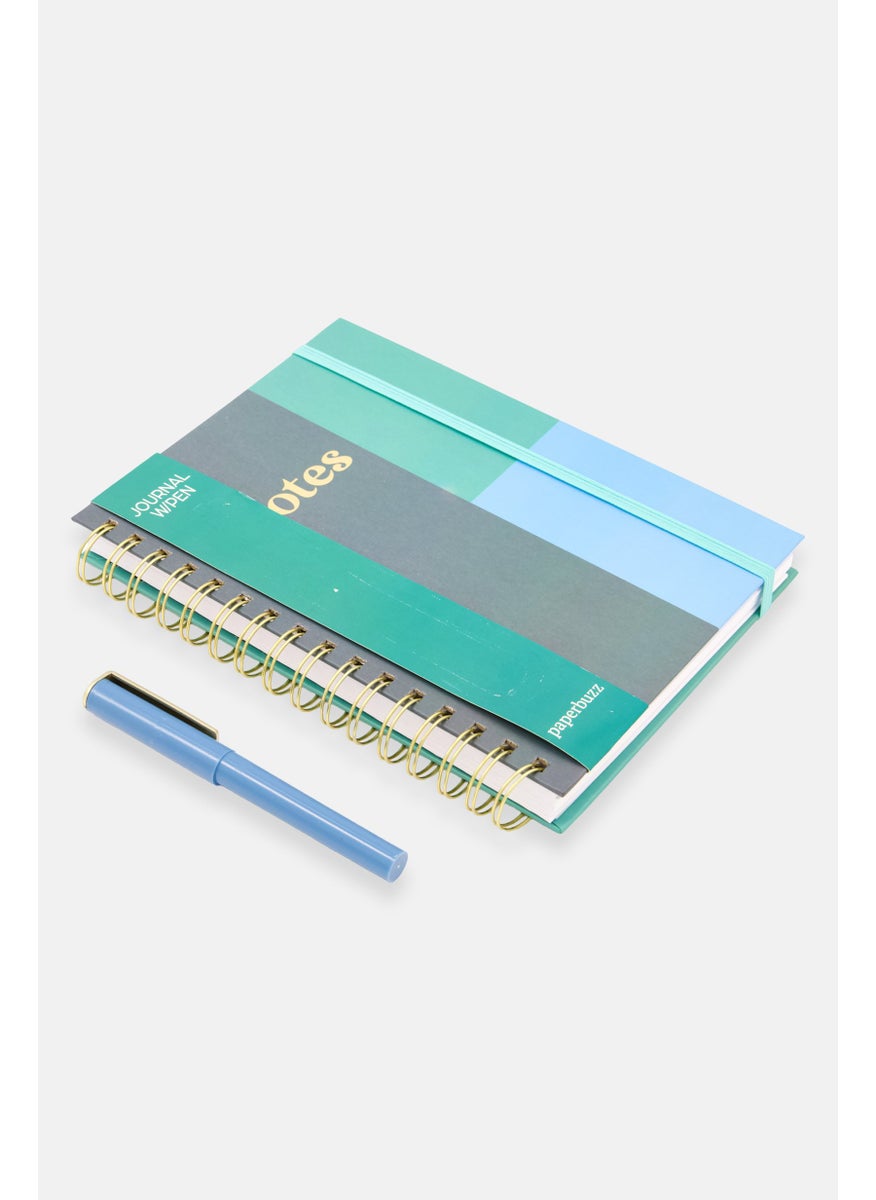 Paperbuzz Spiral Notebook With Pen, Green Combo  - Image 3
