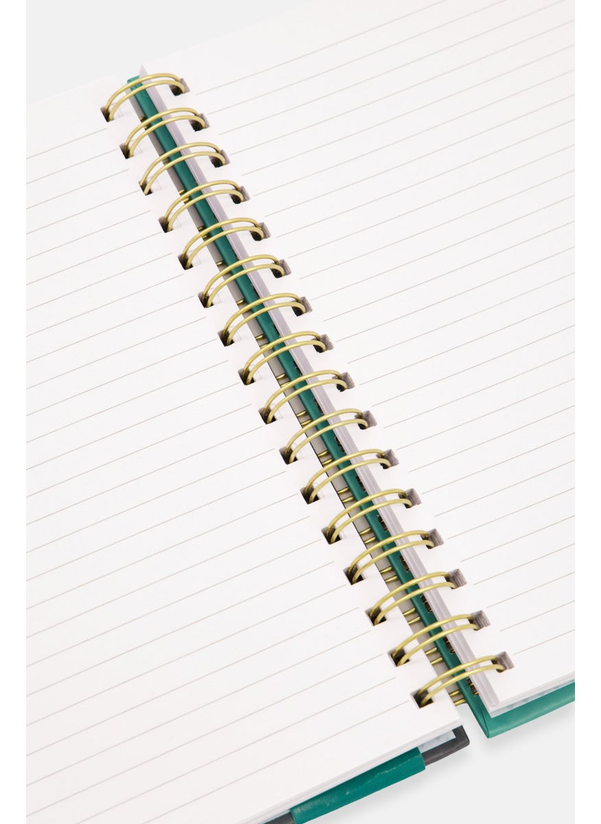 Paperbuzz Spiral Notebook With Pen, Green Combo  - Image 2