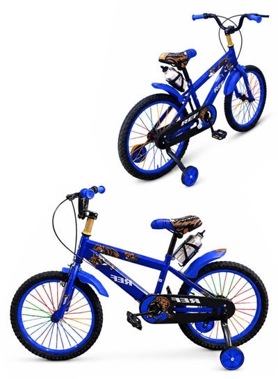 DBLEW 20-Inch Kids Road Bike | 20-Inch Wheel Size | Adjustable Seat | With Training Wheels | With Water Bottle And Cage | Dual V-Brakes For Boys And Girls | Blue - Image 1
