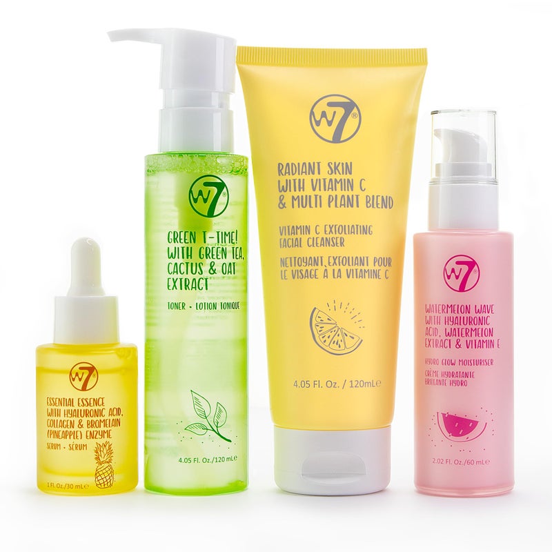 W7 Skin Refresh Skincare Set | Face Cleanser, Toner, Serum & Moisturizer | Hydrating & Glow Boosting Routine | Full Size, Long Lasting Products to Use at Home - Image 2