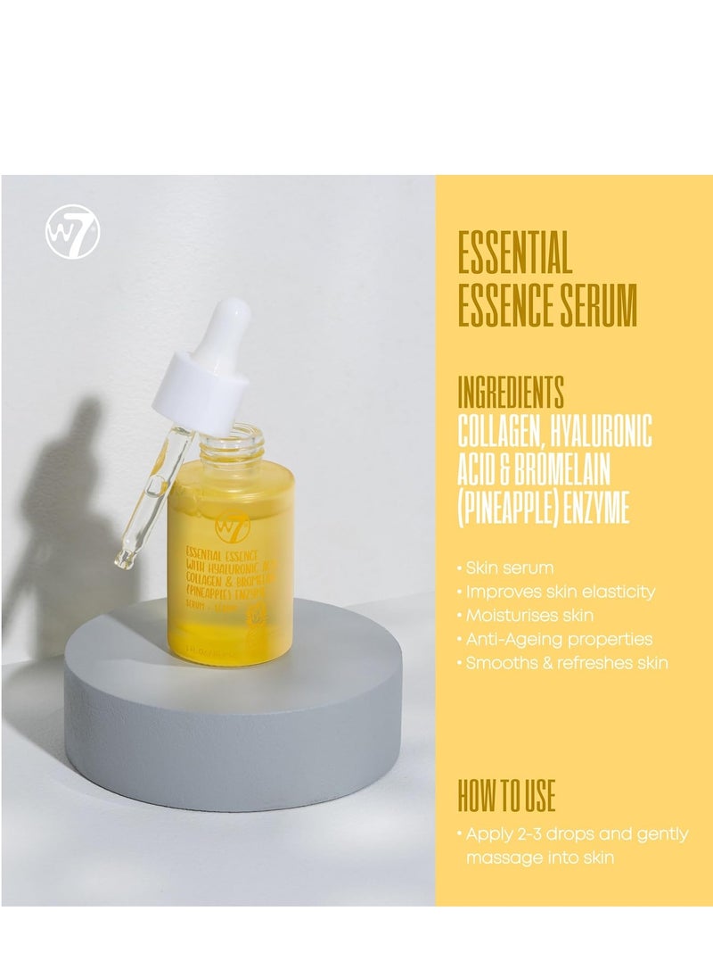 W7 W7 Skin Refresh Essential Skincare Set - 4-Step Daily Routine Gift Set, Contains: Hydrating Cleanser, Soothing Toner, Anti-Ageing Serum and Repairing Moisturizer, Suitable For All Skin Typesc  - Image 3