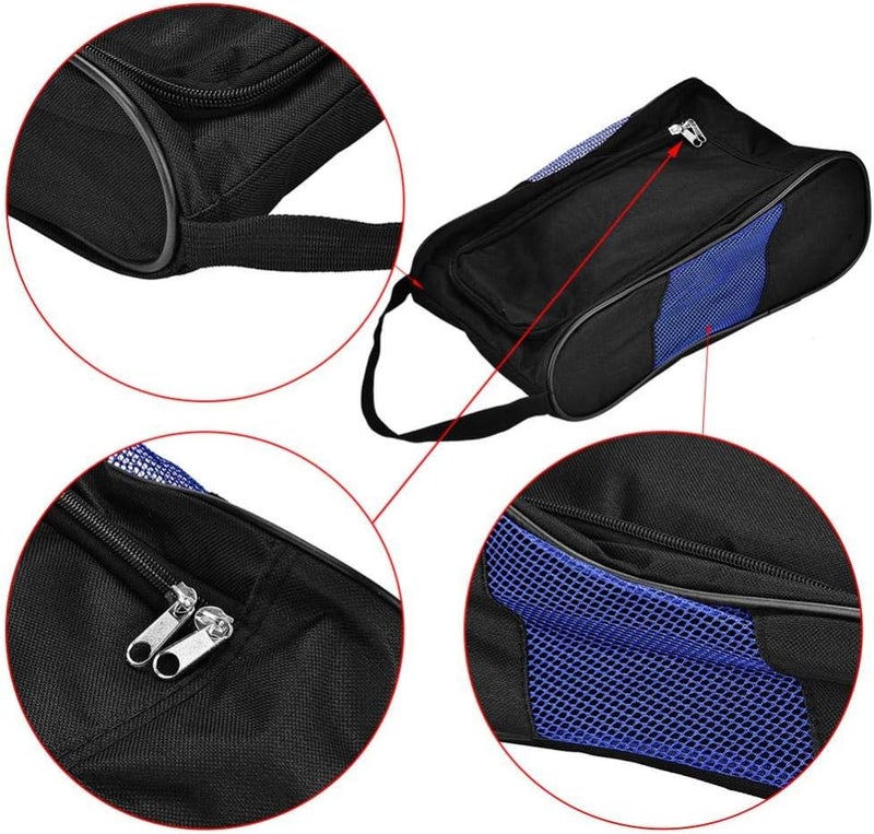 ZERONE Portable Golf Shoes Bag Breathable Dust-Proof Storage Organiser Zippered Shoe Bag with Pocket for Storing Sports Accessories Unisex - Image 2