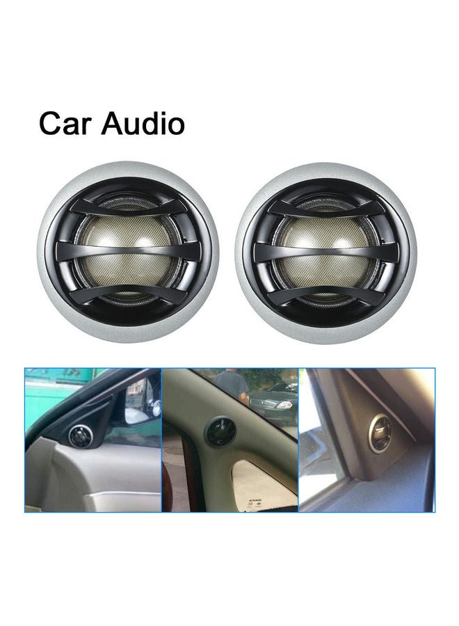 NIBEMINENT Pair Of Micro Dome Car Audio Tweeters Speakers With Built-In Crossover  - Image 1