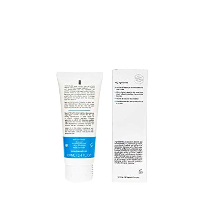 Cicamed ASD Acne Cleansing Gel - Cleanser with Glycolic & Salicylic Acid for Oily & Blemish-Prone Skin - Gentle Face Wash to Exfoliate & Unclog Pores - 3.4 fl. oz (100 ml) - Image 3