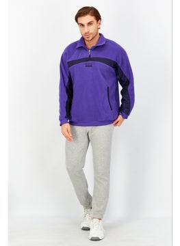 adidas Originals Men Sportswear Fit Training Sweatshirt, Purple  - Image 4
