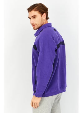 adidas Originals Men Sportswear Fit Training Sweatshirt, Purple  - Image 2