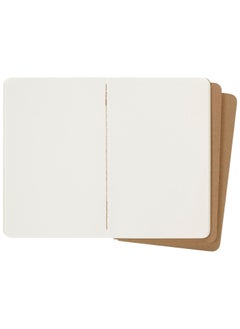 MOLESKINE 3-Piece Pocket Size Plain Cahier Notebooks 9x14cm Size Kraft Brown  - Image 2