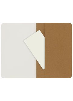 MOLESKINE 3-Piece Pocket Size Plain Cahier Notebooks 9x14cm Size Kraft Brown  - Image 4