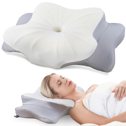 DONAMA Cervical Pillow for Neck and ShoulderContour Memory Foam PillowErgonomic Neck Support Pillow for Side Back Stomach Sleepers with Pillowcase - Image 1