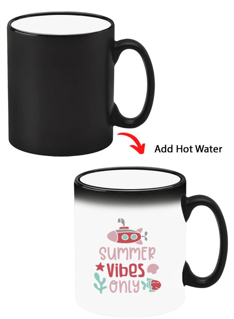 Theodor Color Changing Heat Sensitive Ceramic Mug, Image Revealed When HOT Liquid is Added! Summer vibes only - Image 1